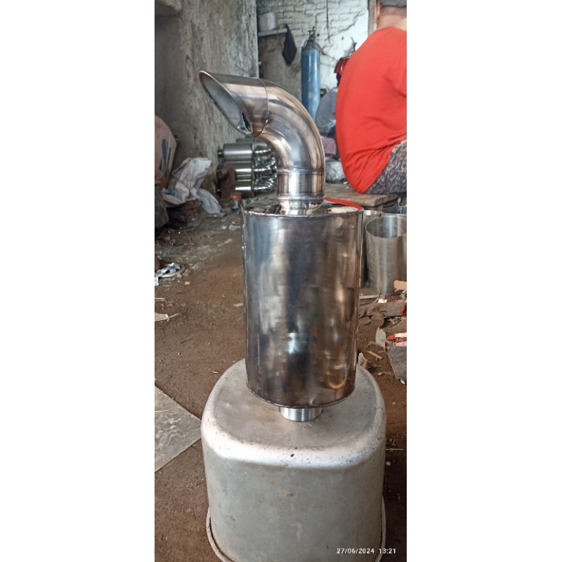 knalpot diesel full stainless dongfeng 12pk-24pk