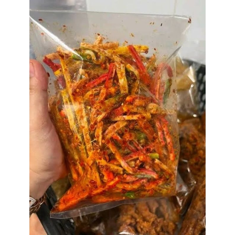 

SEBLAK KERUPUK BETON KERUPUK JAAT CIKRUH PEDAS EXTRA DAUN JERUK 1KG