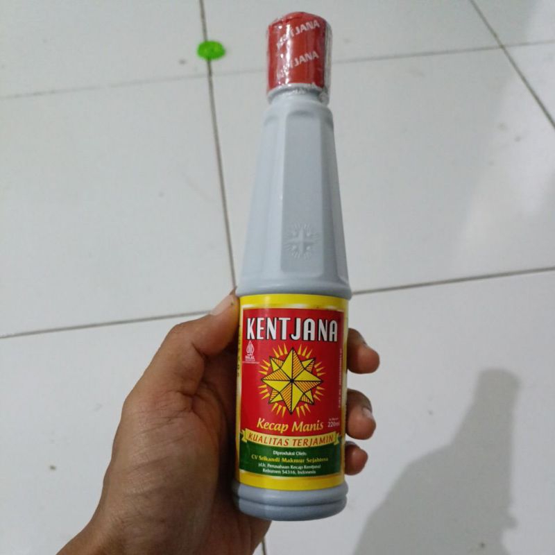 

Kecap Kentjana atau Kencana kemasan botol 220 ml (Kecap Manis)