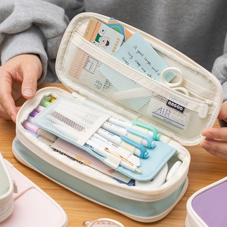 

Kawaii Pensil Kapasitas Besar Pensil Tas Kantong Dudukan Kotak untuk Anak Perempuan Kantor Siswa Alat Tulis Organizer Perlengkapan Sekolah h E2O2