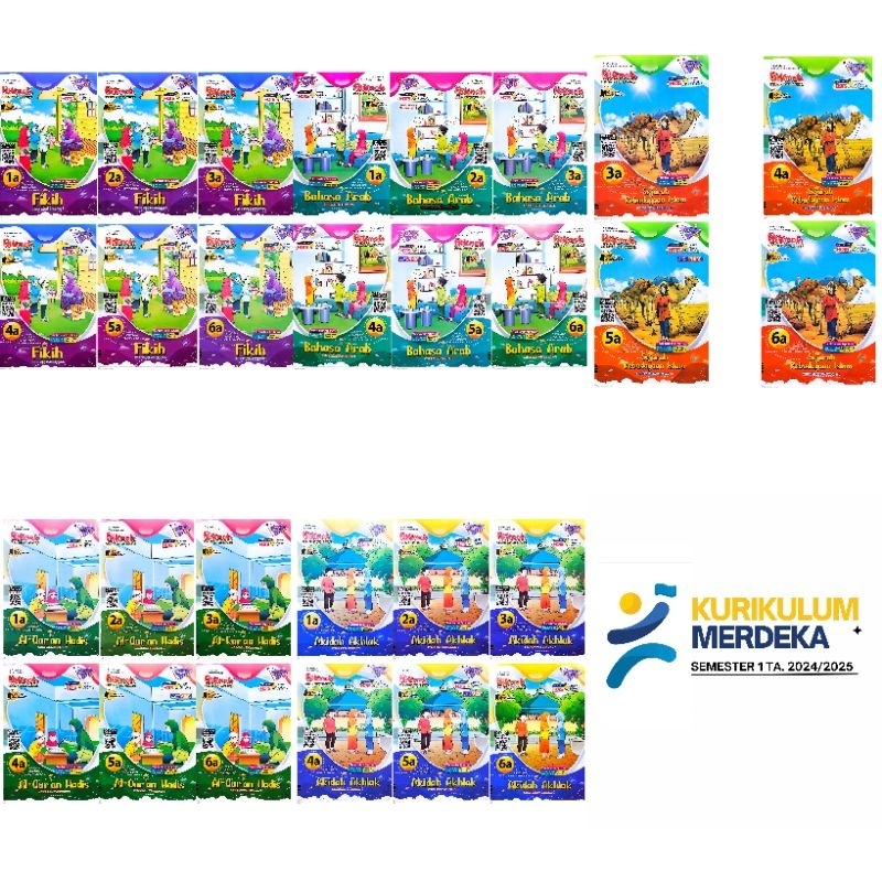 BUKU LKS MI HIKMAH AKIDAH AKHLAK QURAN HADIST FIQIH BAHASA ARAB SKI KELAS 1 2 3 4 5 6 SEMESTER 1 202