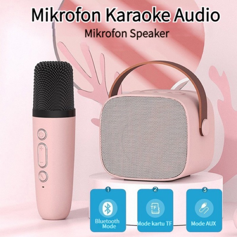 karoke bluetooth speaker portable mic spiker bluetooth mic cipung