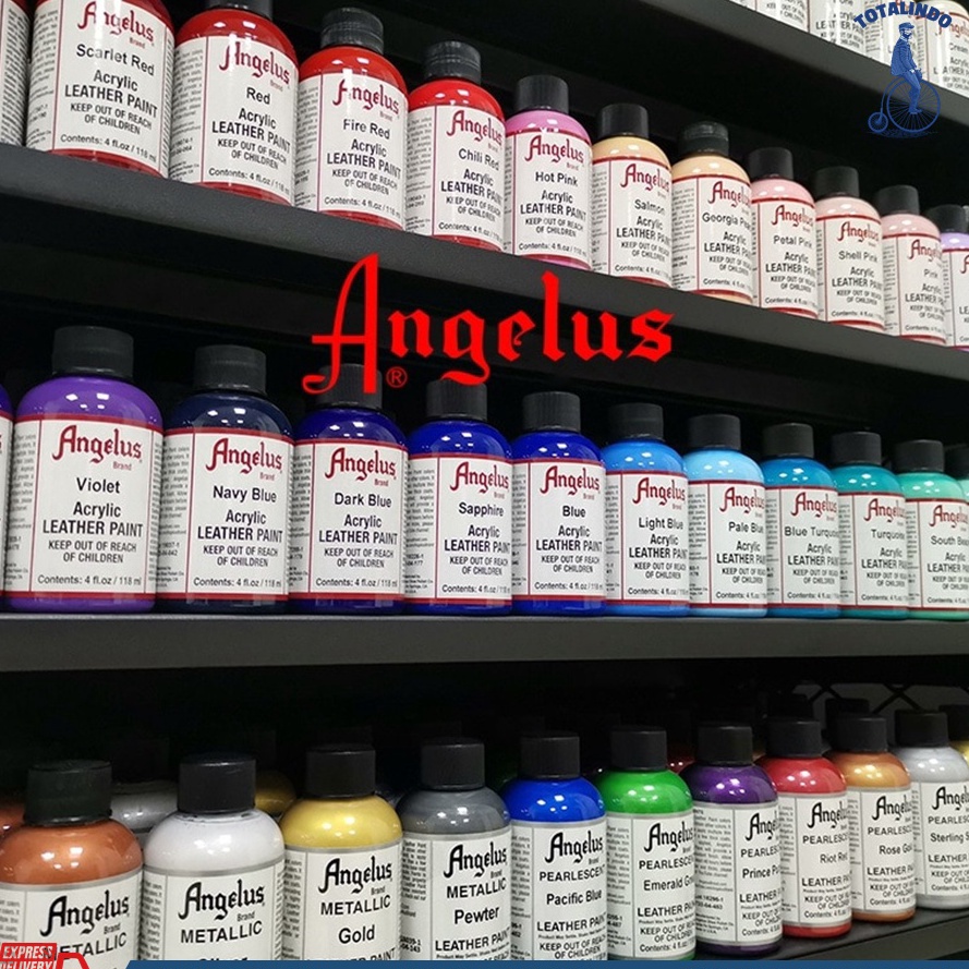

Angelus Acrylic Leather Paint 4 oz 118ml Cat Khusus Kulit Rubber Sol Sepatu Tas Jok Mobil Sofa w FA3