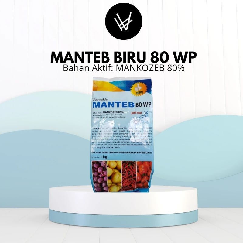 [Fungisida]Manteb Biru Pak Tani, Mankozeb80Wp MANKOZEB,mencegah bercak daun, MANKOZEB BIRU