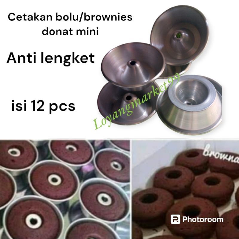loyang bolu tulban mini/loyang bolu tulban pulde mini/catakan donut mini/loyang donut mini