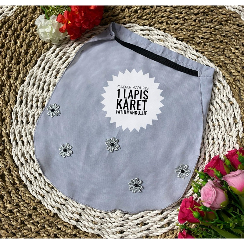 Cadar karet anak 1 Lapis wolpis/Cadar Anak silver bunga cantik/Cadar lepas anak Murah by Fathimahku
