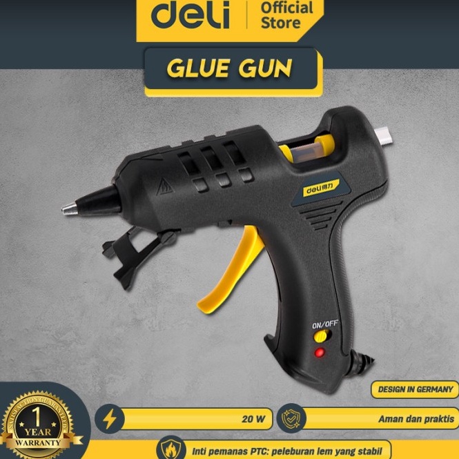 

KODE K28A Deli Glue Gun Lem Tembak 2 W 7mm Pencairan Lem Stabil DL422