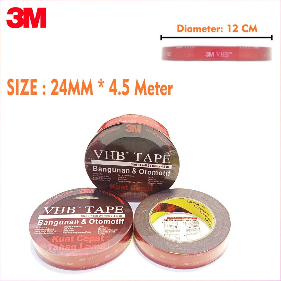 

3M VHB Double Tape 24mm x 45meter h F2F8