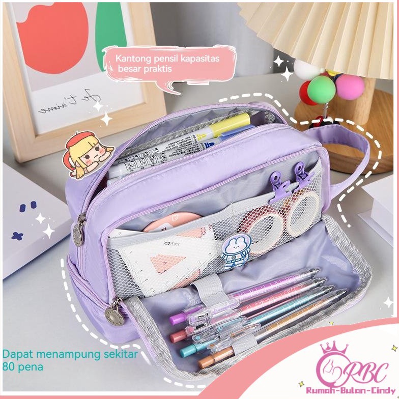 

CODBesar Jumbo Pencil Cases Large Capacity Pencil Bag Pouch Holder Box for Girls Office Student Stationery Organizer School Supplies Tempat Kosmetik Bag m HZ7