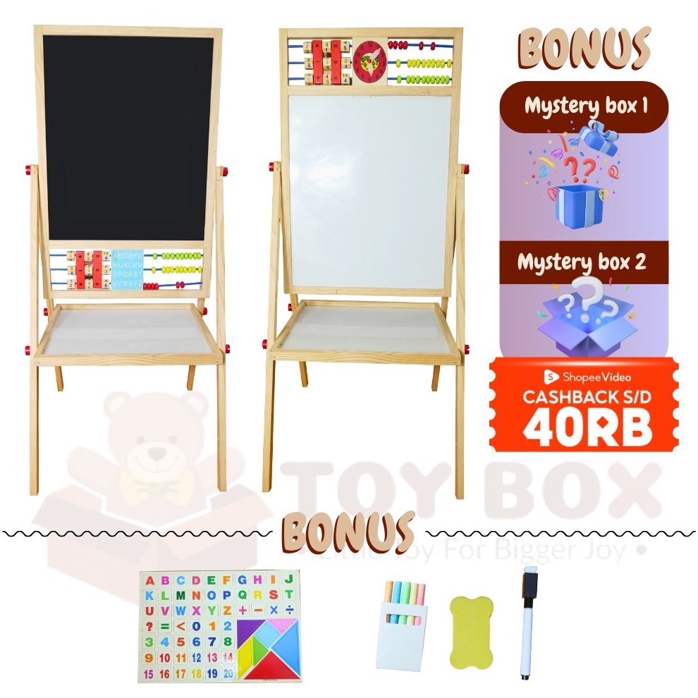 

Mainan Uk Large 2in1 Magnetic Education Board Black dan Whiteboard Papan Tulis Besar Belajar Menggambar Berhitung Anak Dengan Sempoa Berhitung Model Berdiri Besar d B1T7