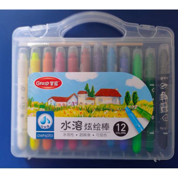 

KODE U83X Crayon 12 warna GRASP mata SEDANG