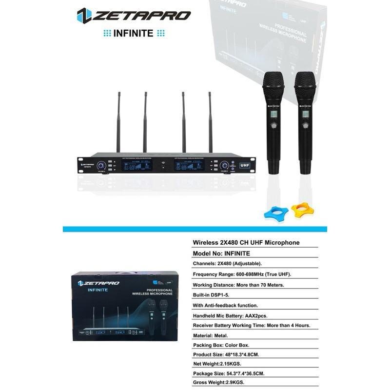 MIC WIRELESS ZETAPRO INFINITE / Zetapro Infinite / ZETAPRO ORIGINAL