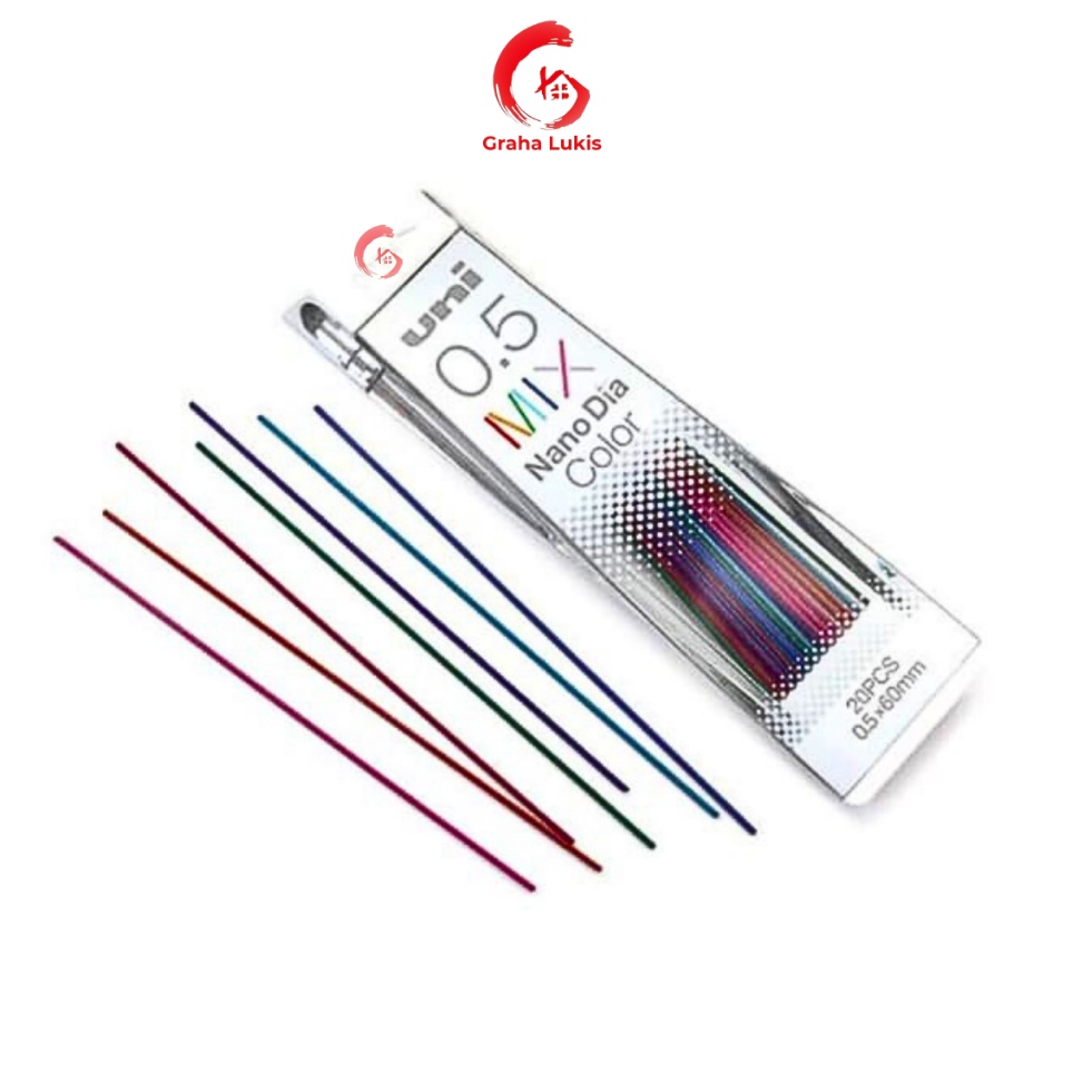 

Uni Nano Dia Pencil Lead 5 mm Mix Color Isi Pensil Mekanik 5 l S5C2