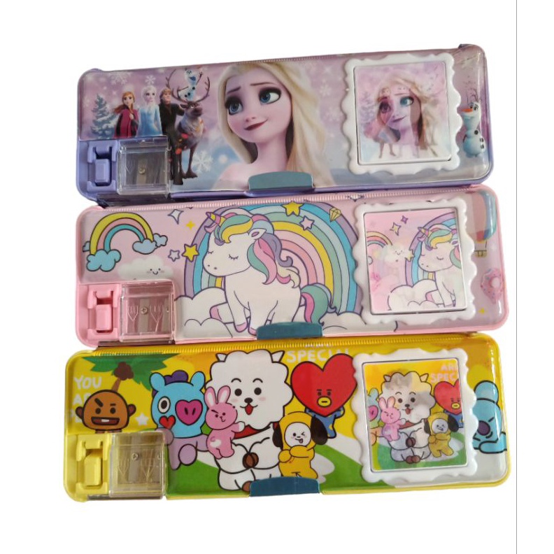 

WOW kotak pensil calculator 2 sisi plus serutan