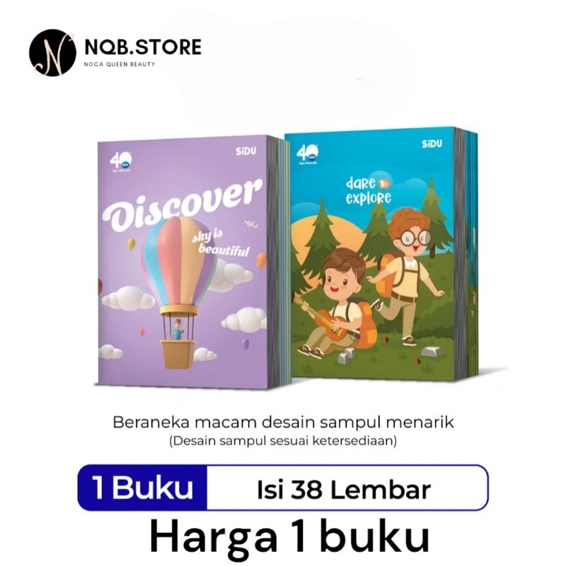 

NQB - Buku Tulis Sidu Sinar Dunia 38 Lembar Harga Satu Buku