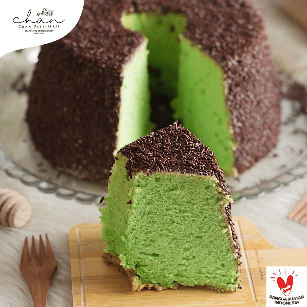 

TERBATAS Chiffon Pandan Messes Chan Patisserie Chiffon Enak Lembut Empuk Chan Patisserie