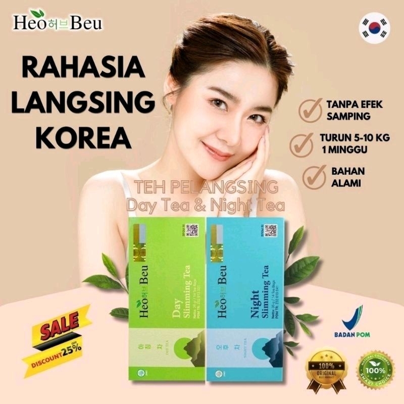 

KEMASAN BARU!!!TEH PELANGSING BADAN HEO BEU SLIMMING TEA | TEH HEOBEU KOREA | ORIGINAL HEO BEO SLIMING TEA
