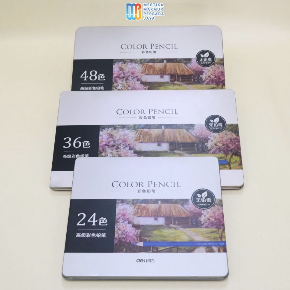 

Deli Highgrade Oil Pencil Color Pensil Warna Minyak Kotak Kaleng Ukuran 243648 Pensil Mewarnai g W5E9