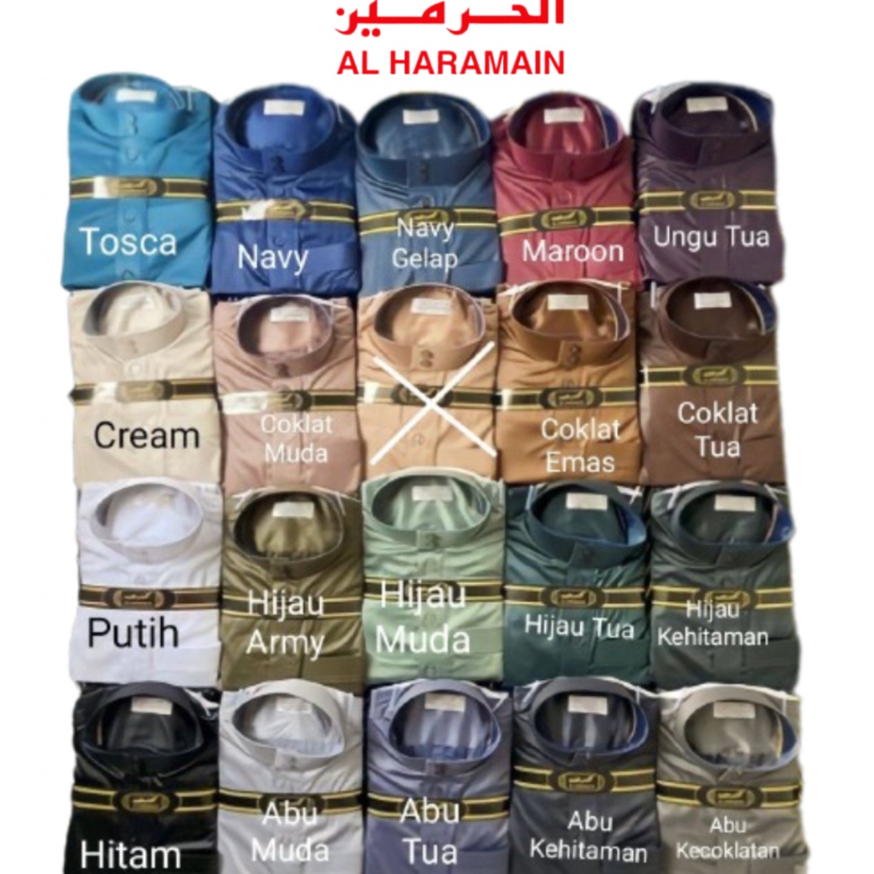 KODE G18J  BISA COD  GAMIS  JUBAH AL HARAMAIN ORIGINAL 1 POLYSTER IMPORT SAUDI ARAB VIET ORI UKURAN 