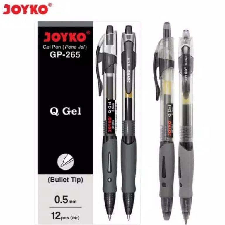 

Pulpen 5mm Q Gel JOYKO GP265 12 pc l R7U3