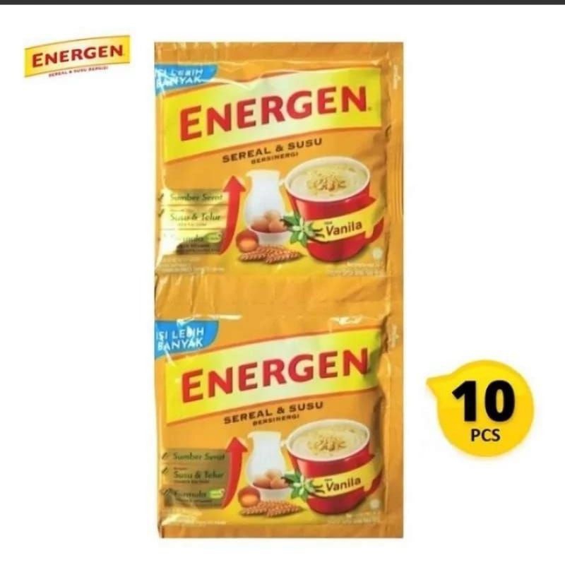 

1 renceng energen sereal & susu vanilla 10 pcs