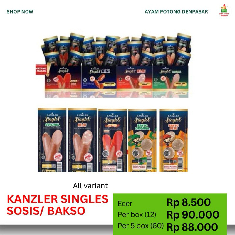 

KANZLER SINGLES SOSIS BAKSO - APDmart