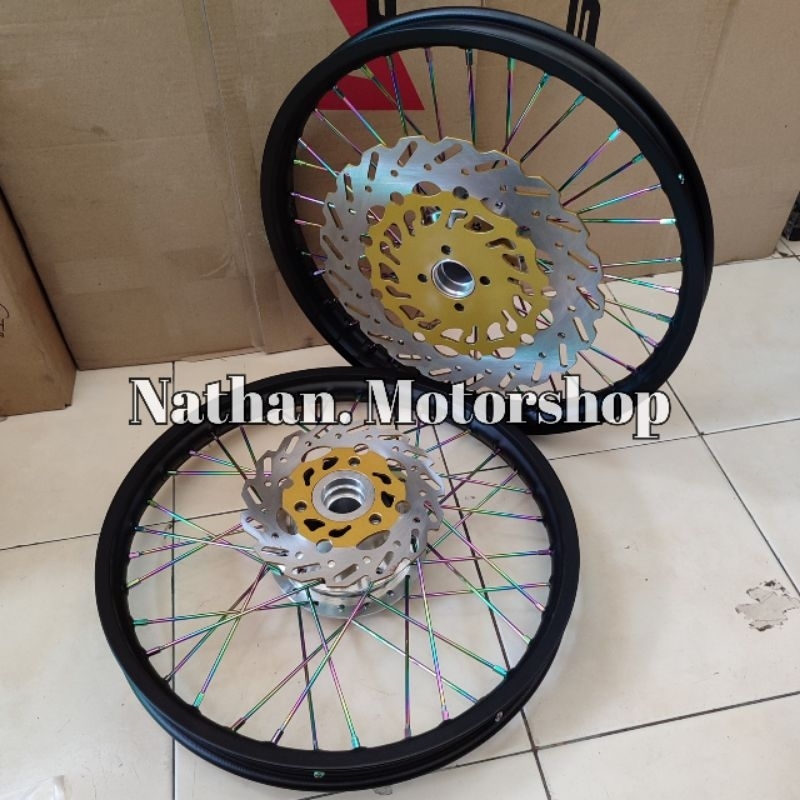 VELG PELEK SATRIA FU KARBU FU INJEKSI RING 17 SEPASANG - VELG VELK ROSSI SATRIA FU SEPASANG