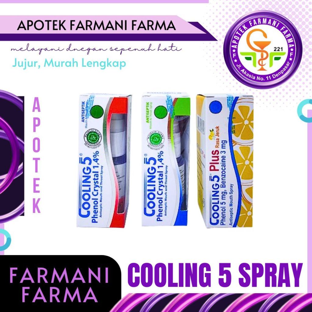 Cooling 5 Spray 15ml / Cooling 5 Spray Cool Mint / Cooling 5 Spray Cherry / Cooling 5 Spray Plus / A