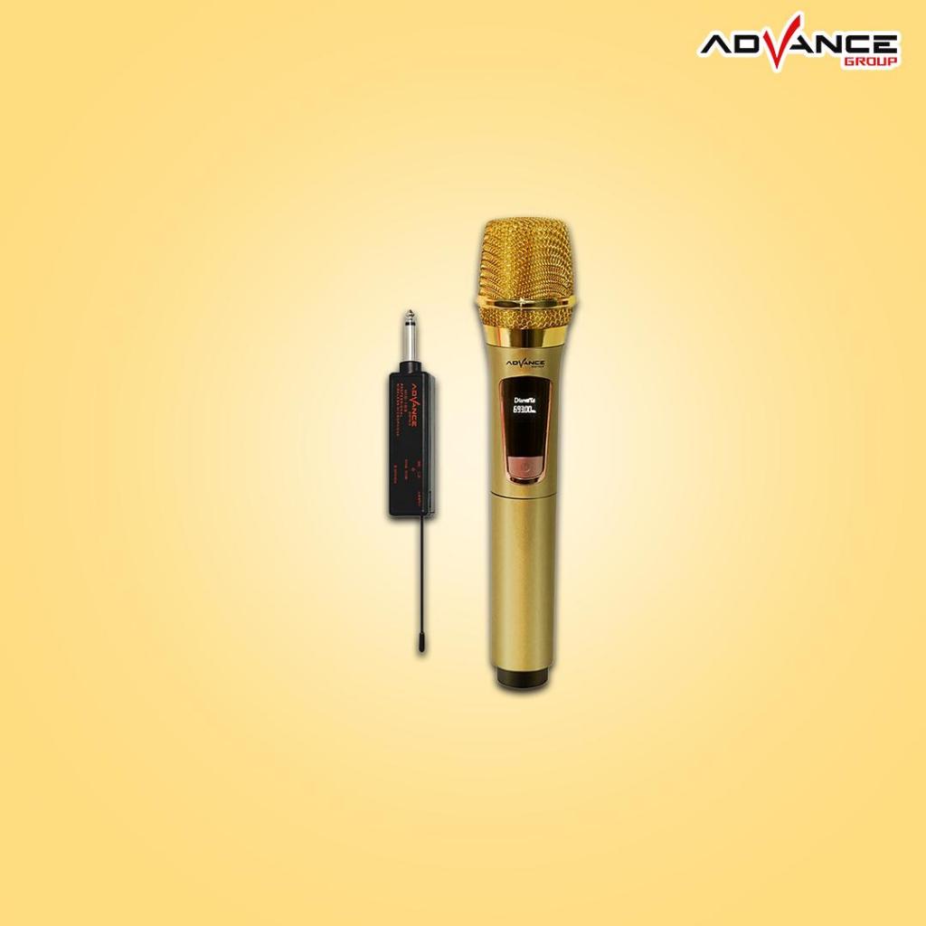 Advance MIC-103 Mic Wireless Mic Karaoke Mic Murah Mic Soundcard Mic Emas Cocok untuk semua speaker 