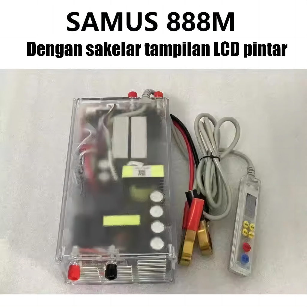 SAMUS 888M 12V Ultrasonic Inverter PDC dengan sakelar tampilan LCD pintar