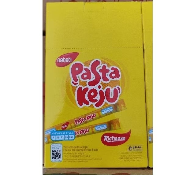 

Nabati pasta kemasan pack isi 30 pcs 6gram