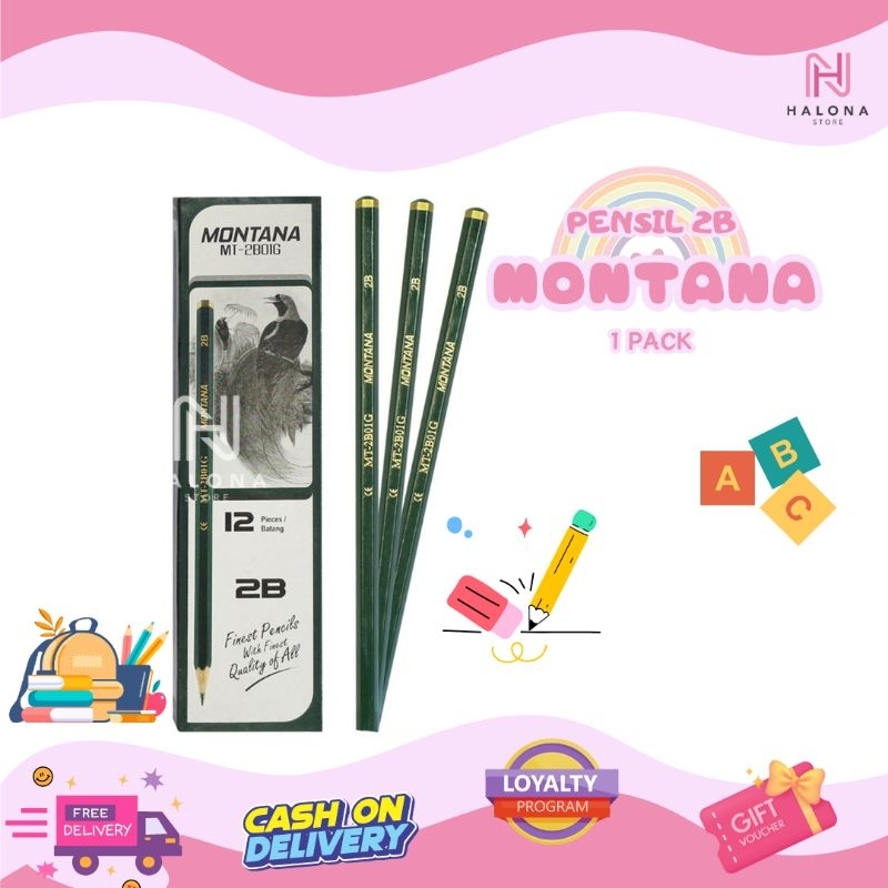 

[1 PACK/12 pcs] Pensil 2B Montana