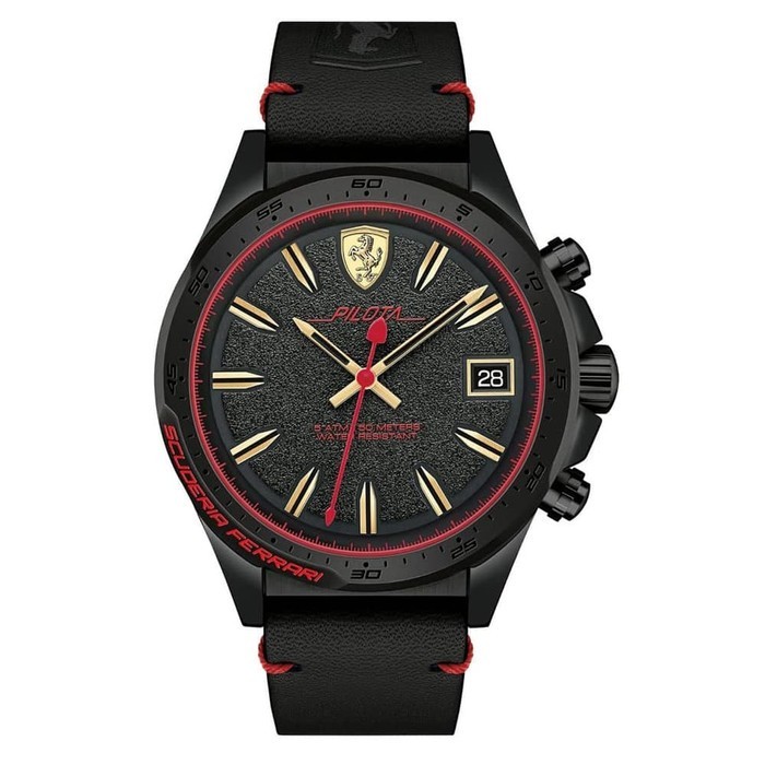 Ferrari Pilota Black Men's Watch 0830460