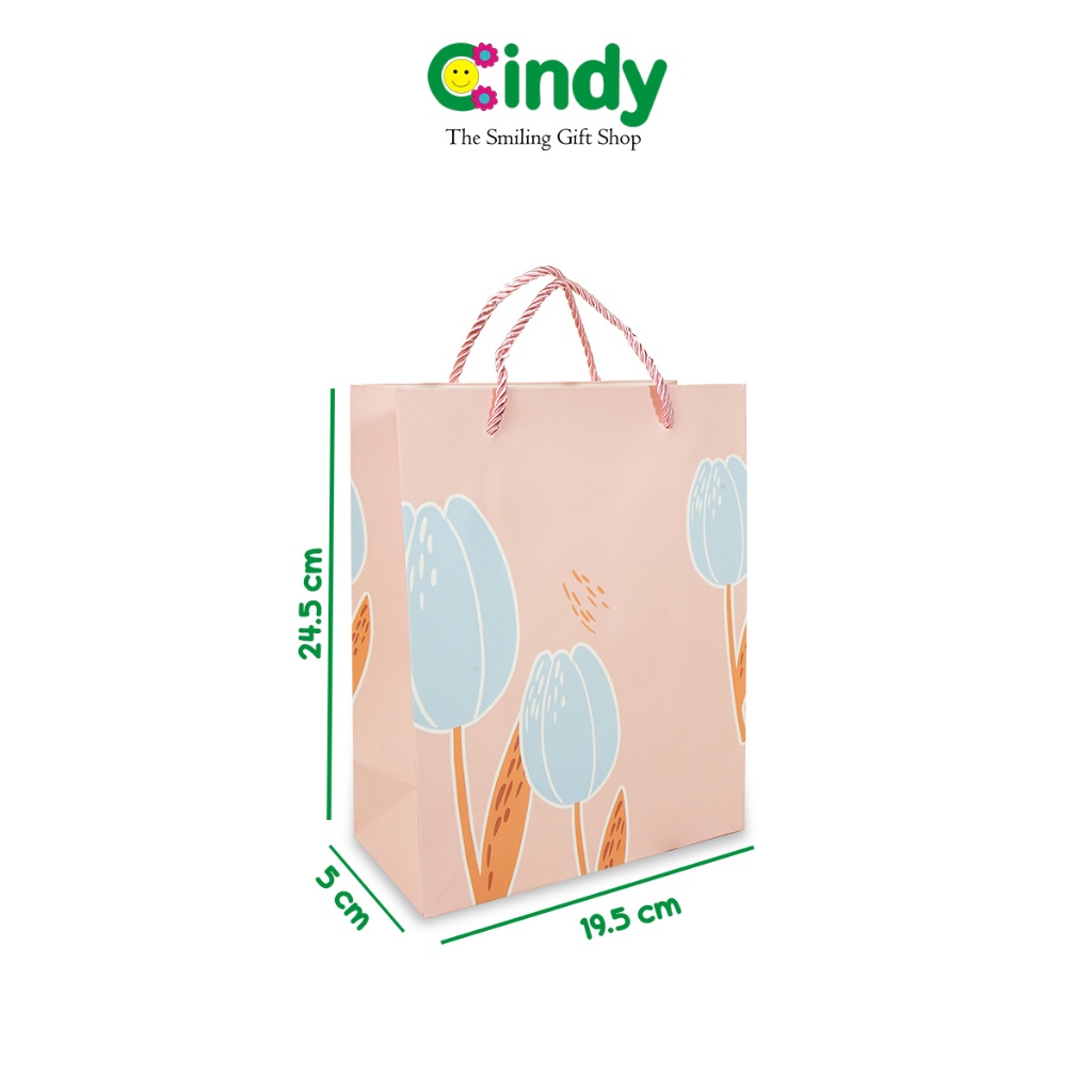 

Cindy Paper Bag Tulip Size Medium - Tas Hadiah Kado Souvenir - Goodie Gift Bag - CFR0149