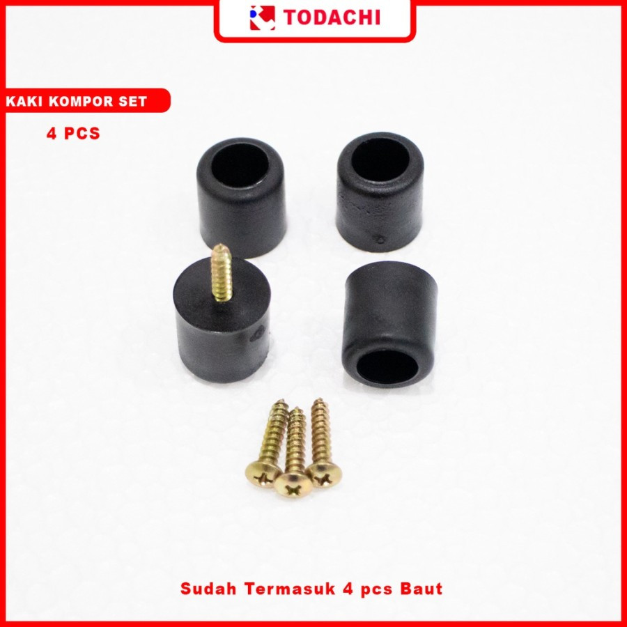 Todachi Kaki Kompor Gas 1/2 Tungku 4 pcs