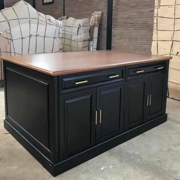 Island Table Meja Dapur Minimalis Modern - Meja Island Kayu Jati Mewah