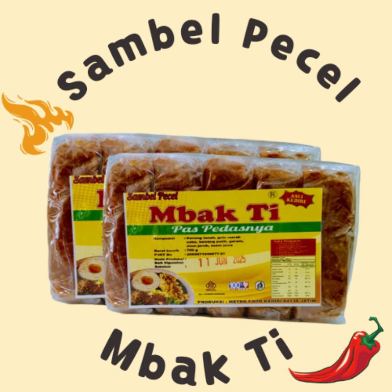 

sambel pecel mbak Ti|kemasan 700g