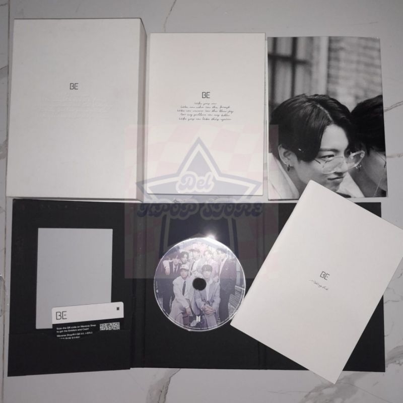 Album only BE Deluxe include photobook, lyric poster, frame, notebook, cd, pc rebahan jin kim seokji