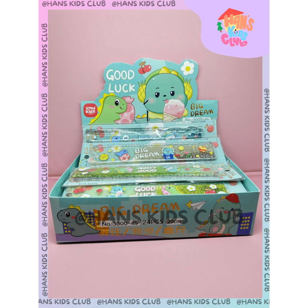 

PENGGARIS AIR GLITTER 20CM DINO CUTE ALAT UKUR MANIK MANIK HIGH QUALITY