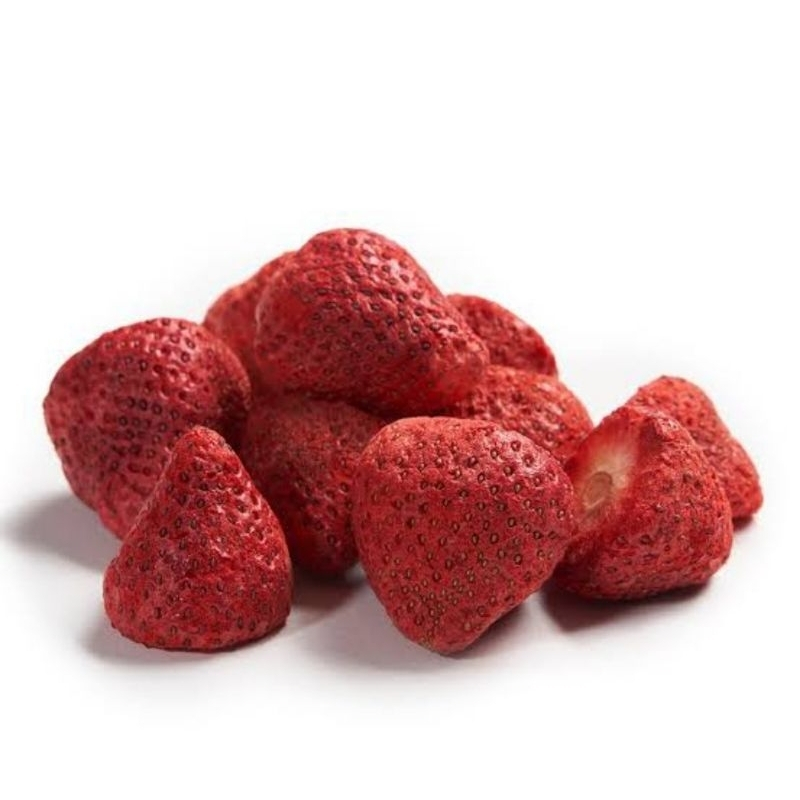 

bGF LAGI VIRAL !!! Freeze Dried Whole Strawberry Diced Crisp Strawberry Kering Utuh Krispi