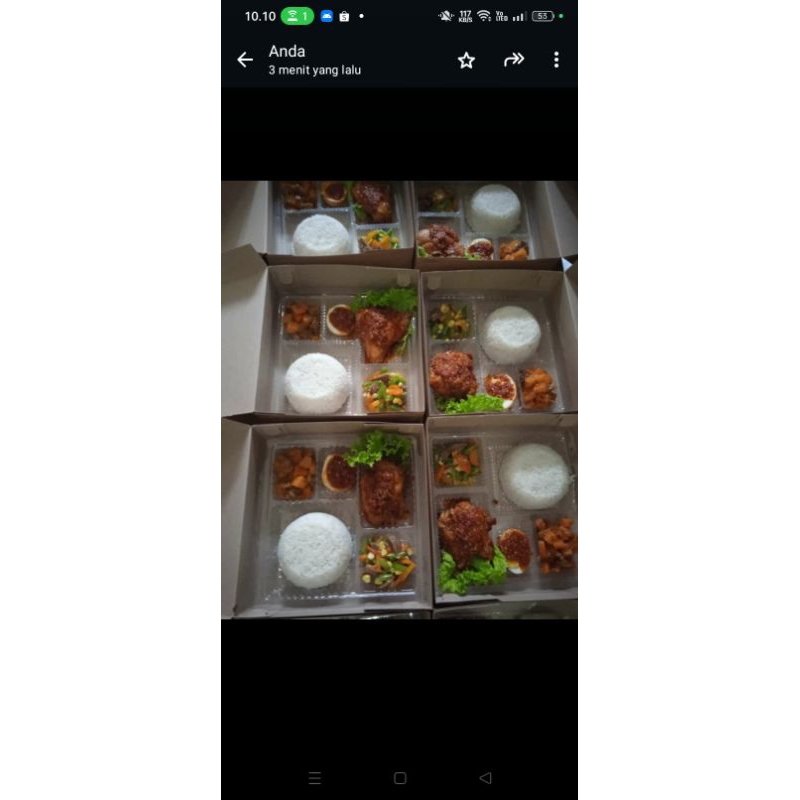 

Nasi box untuk berbagai hantaran pilihan isi menyesuaikan budget