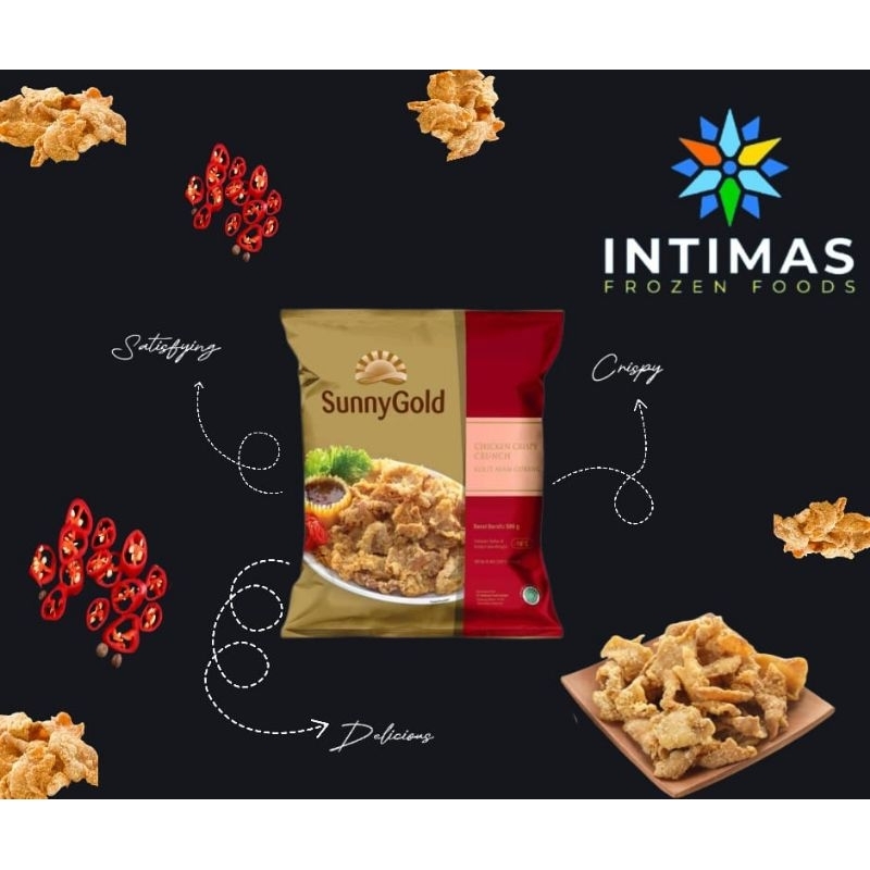 

Sunny Gold Chicken Crispy Crunch Kulit Ayam Goreng 500g