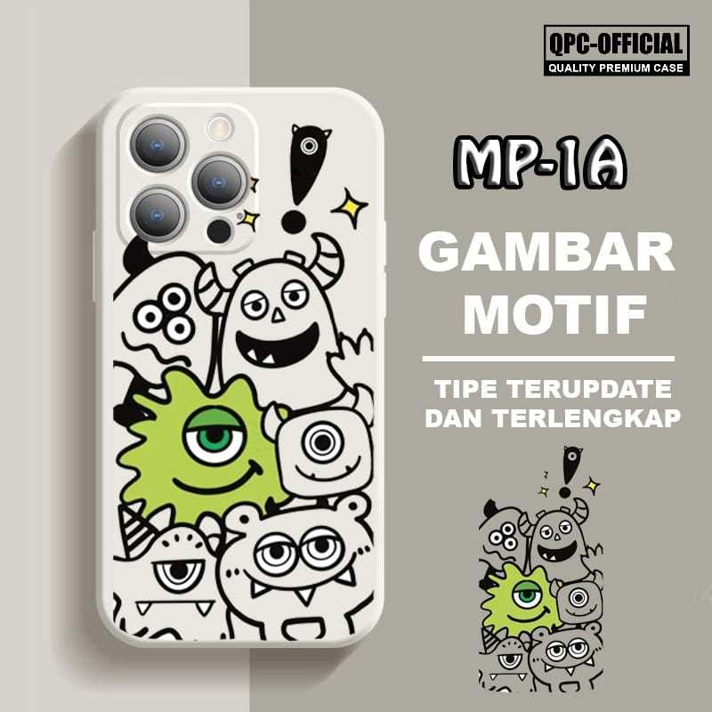 Softcase Macaron Square Edge Case Gambar Lucu MP-01 Case Iphone 13 Iphone 13 Mini Iphone 13 Pro Ipho