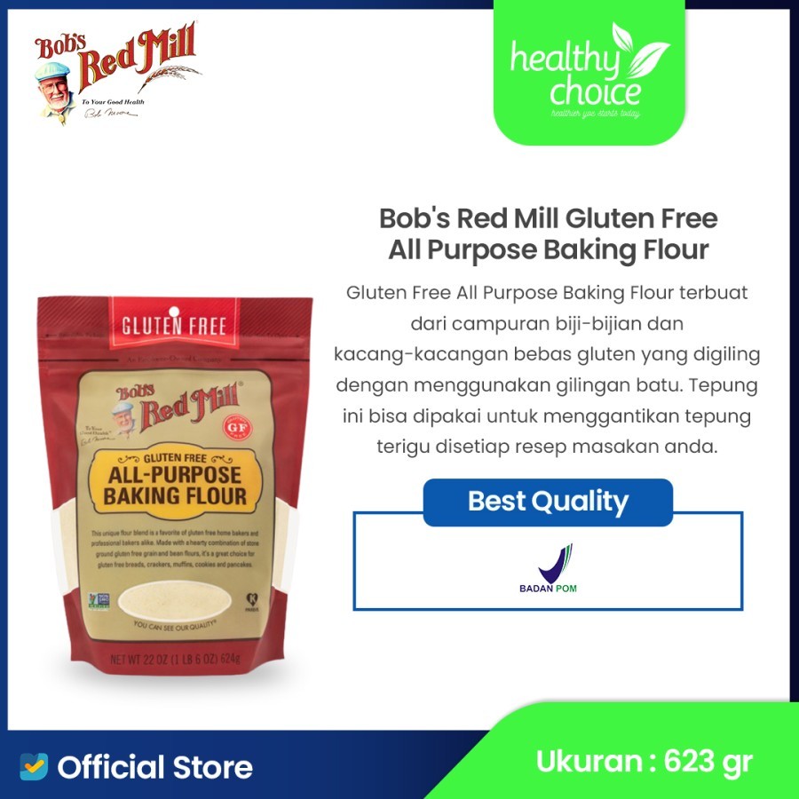 

Bob's Red Mill Gluten Free All Purpose Baking Flour 623 gr