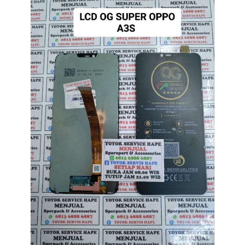 LCD OG SUPER OPPO A3S KACA BAGUS