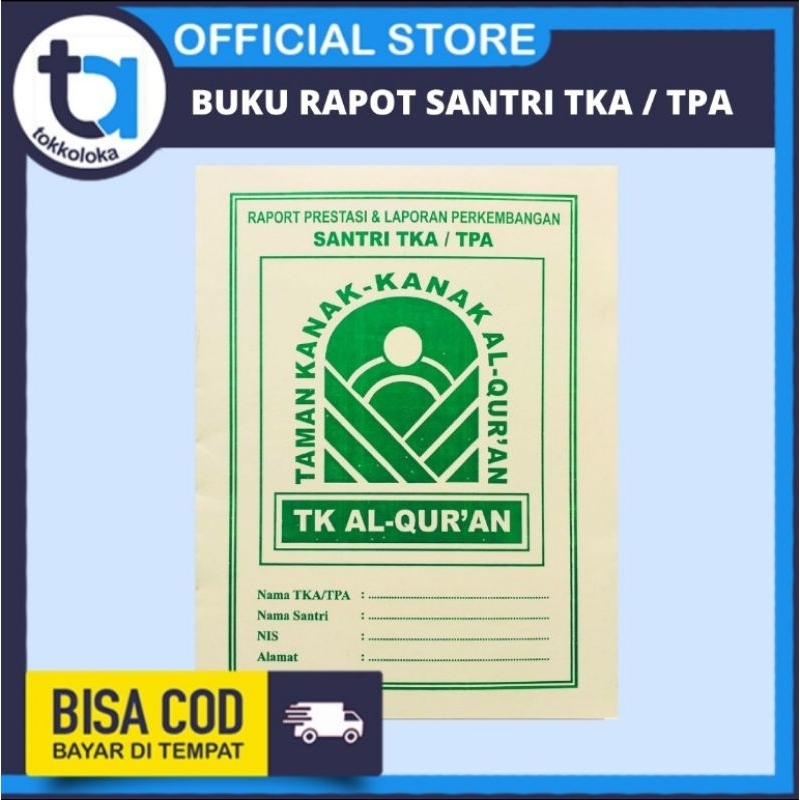 

Buku Raport TKA/TPA Rapot Prestasi & Perkembangan Santri TK Al Qur'an