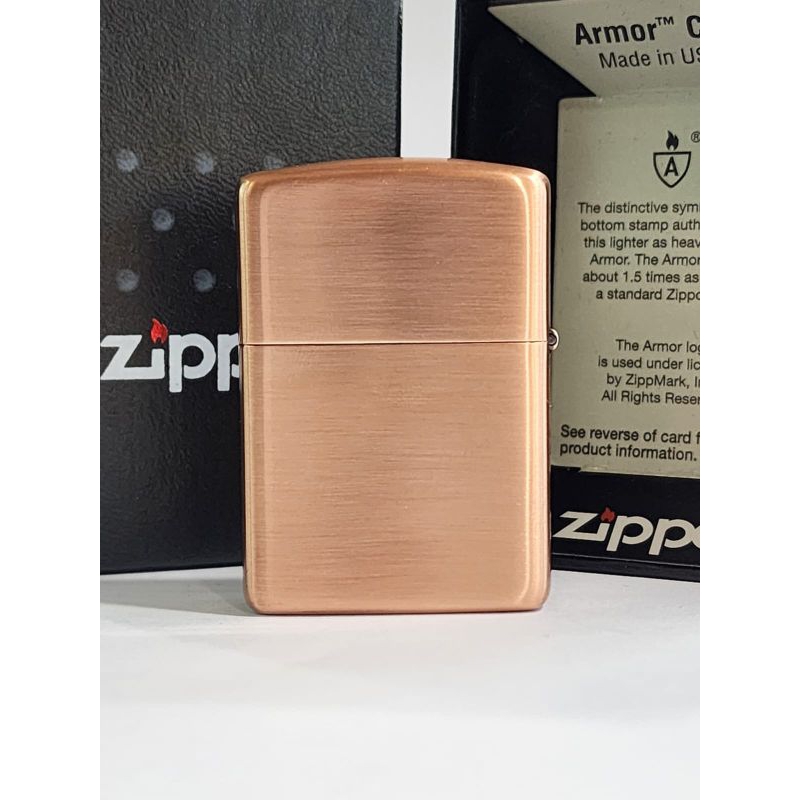 Original Zippo Armor Copper Plate