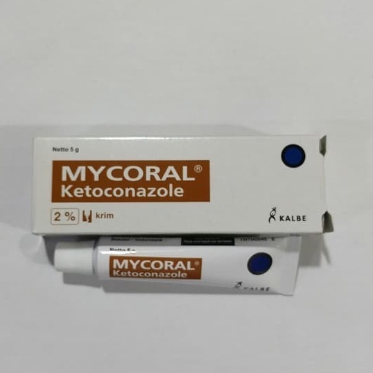 Mycoral Krim 5gr - Mycoral Ketokonazole Krim Anti Jamur / Gatal Panu / Kutu Air / Micoral / Mikoral 