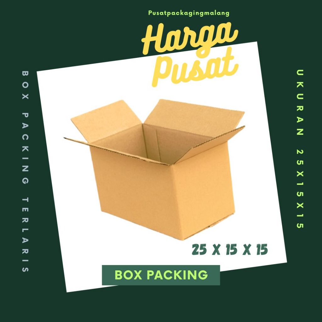 

Box 25x15x15 Kardus A1 Packing Karton Dus Kotak Kemasan Obat Mainan Olshop Souvenir Jamu Sparepart