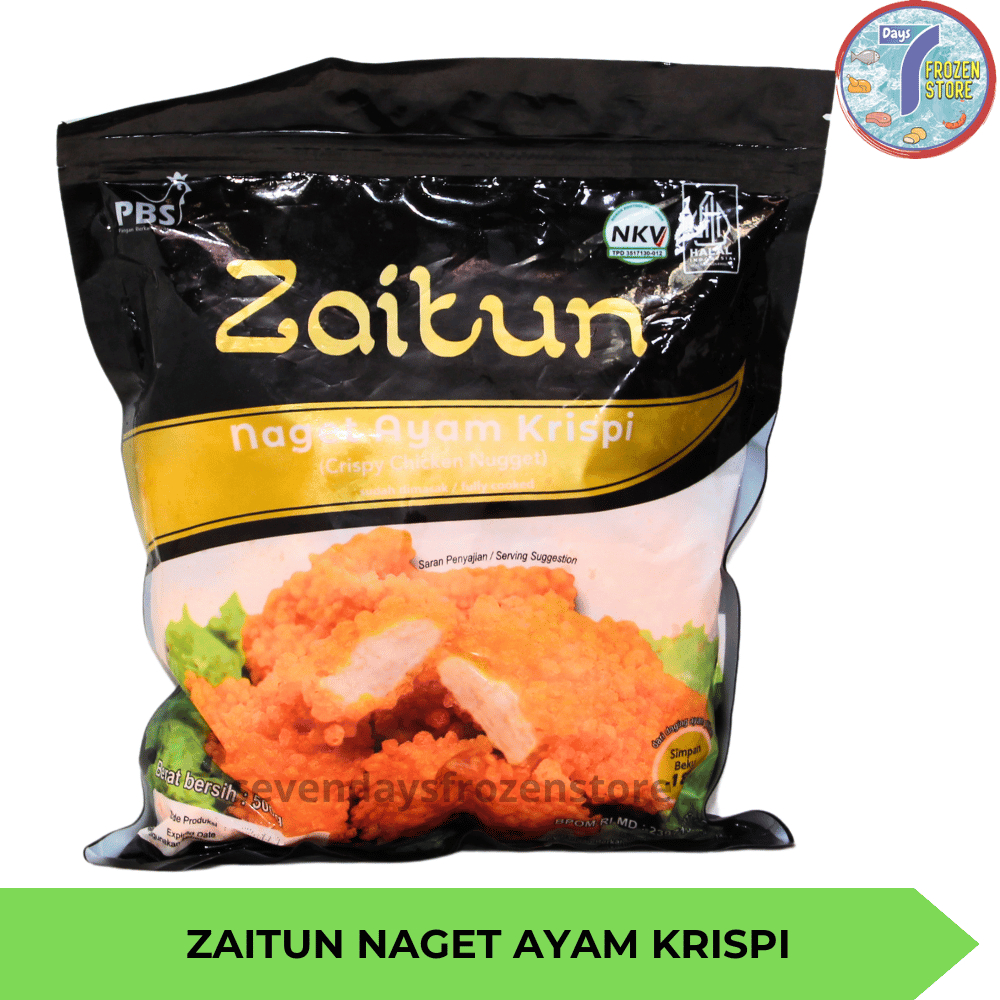 

Zaitun Crispy Chicken Nugget | Naget Ayam Krispi Premium 500 gr